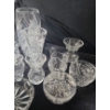 Image 4 : Glass Pitcher 9 T, Geometric Glass 5.5" Base, 2.5 T, Vases- Tallest: 8 T, Small Bowls and More!