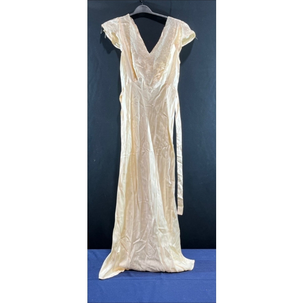 Vintage Floor-Length Silk Nightgown
