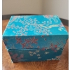 Qing Dynasty Chinese Snuff Bottles 2T w/ Floral Oriental Case