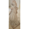 Image 4 : Austin Production Plaster Resin Statue of Girl Wearing Dress 9 W, 10 D, 23 T 