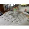 Image 1 : Crystal Pitcher, Serving Tray, 12 Small Glasses, Ice Bucket
