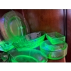 Image 2 : green uranium glass, 4 serving dish’s & butter dish. 