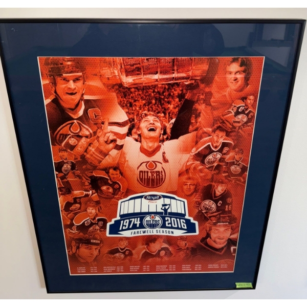 Framed Commemorative Print "Farewell Season" @ Rexall Place  Edmonton Oilers 
