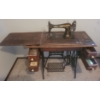 Image 4 : Antique Singer Pedal Sewing Machine (Opens) w/ Accessories  - 37W, 18D,  30T Closed 