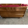Image 4 : Art Deco Teak Hand Made Dresser With A Small Storage Shelf L52 H31 W18 