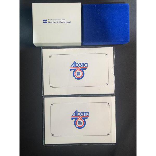 1980 Alberta 75th Anniversary & 1982 Constitution Commemorative Coin Sets