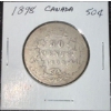 Image 1 : 1898 Canadian 50 Cent Coin 92.5% Silver 11.62 Grams