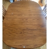 Image 3 : 7 Piece Oak Dining Set - Table 64x31x40 