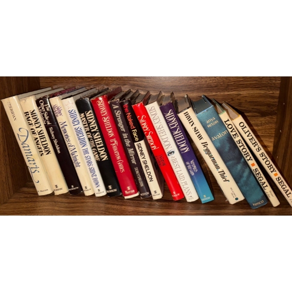 Assorted Hard Cover Books - Sydney Sheldon & More