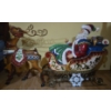 Image 1 : Metal Santa on Sleigh w/ Rudolph - 24T 