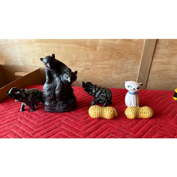 Bear and Elephant Statues and More