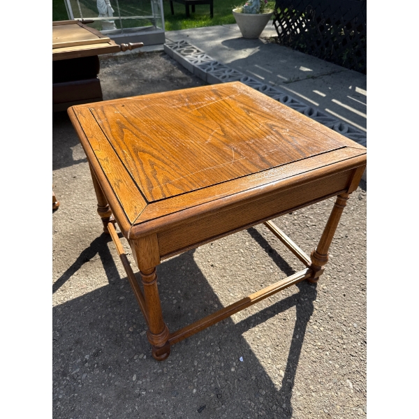 Wooden Coffee Table (27" X 27" X 22")