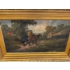 Image 2 : Antique Oil Painting In Gold Gilt Frame 19L 