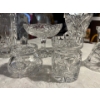 Image 4 :  vintage pinwheel, crystal sugar, bowl, creamer, two vases, candy dish, and a candle holder