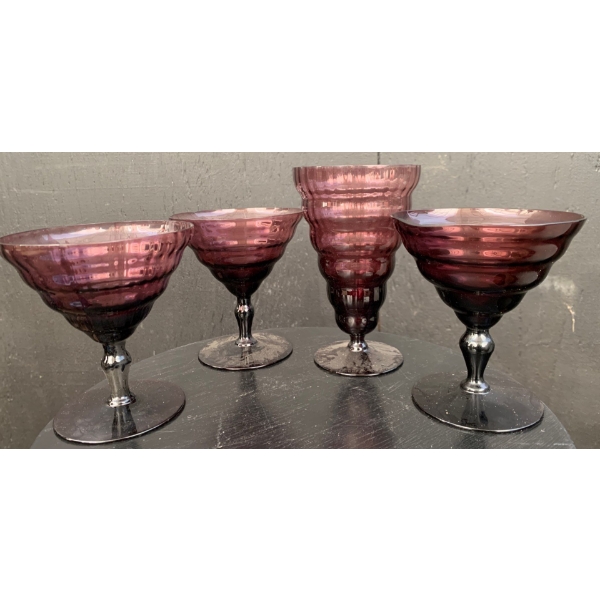 Amethyst Utility Glass Works Glasses (4) 