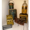 Image 1 : Collectible Bottles, Jars & Tins- Boy Blue Tin, Mini Cash Register & Change Sorter