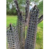 Image 2 : Six Metal Garden Trellises with Scythe and Decorative Metal Stand