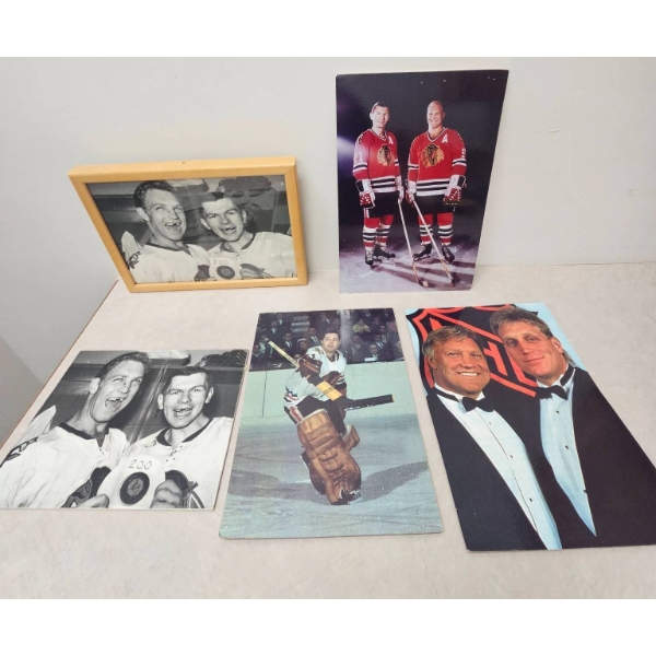 Chicago Blackhawks Hockey Photographs Including Framed Print