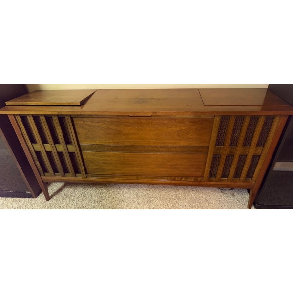 Vintage Garrard Console Record Player & Stereo  64x18x28"tall