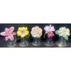 Image 2 : Franklin Mint Porcelain Flower 24K Gold Trim Bells 