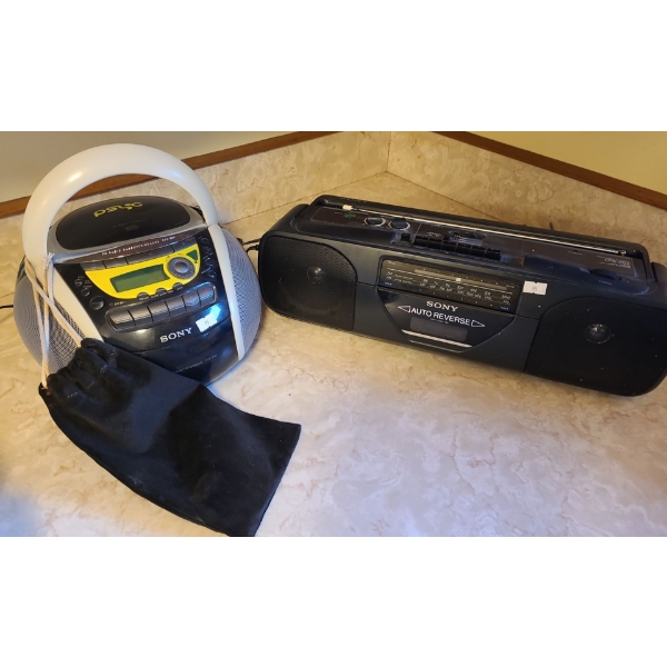 Sony CFS-202 Radio Cassette Recorder, Sony CFD-E90 CD Radio Cassette Recorder