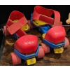 Image 2 : Vintage Co-op Clock Lamp, Rollerskates and Vintage Wrestling Toy