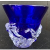 Image 1 : Vintage Cobalt Blue Decorative Glass Vase 