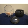 Image 2 : Bowring Glass Fish Shaped Bowl w/ Shells  (7T) & 'Planters' Cauldron (6T) 