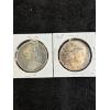 Image 2 : 1967 Canada goose Silver Dollar x2 46.6g .800 Silver