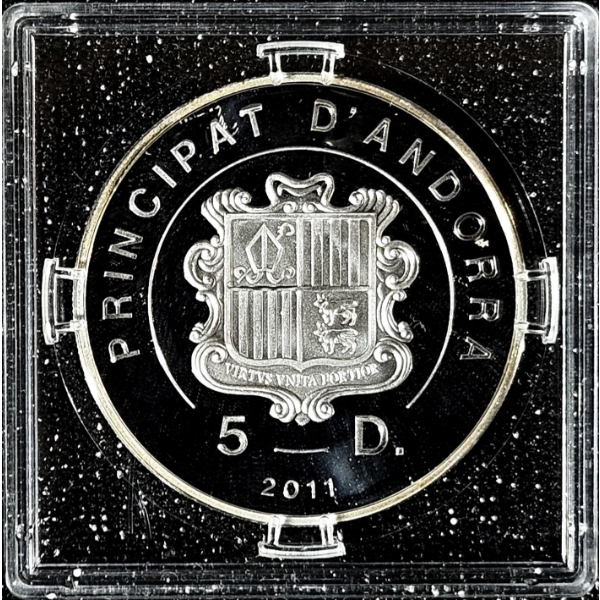 2011 5 Diners Aguilla Daurada 99.9% Fine Silver Eagle Coin W/ Fabulous 15 Privy Mark - #1