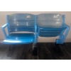 Image 2 : Pair of Authentic New York Yankee Stadium Bleacher Seats- Blue #3 & #2