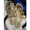 Image 2 : Ladies Fashion Apparel Size M-L w/ Size 8 Gold Sandels 