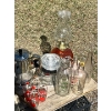 Image 4 : Retro magazine stand wooden/brass picture frames tea cup & saucer vintage bottles oil lamp Pyrex