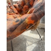 Image 4 : Orange Lounge Chair w/ 4 Pcs Lounge Cushions 