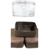 Image 3 : Snowdrift Brand Coconut Tin and Set of Three Woven Storage Baskets