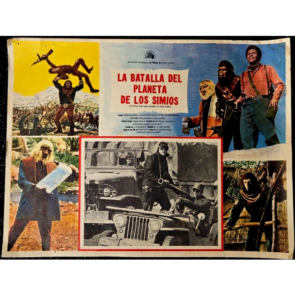 Planet of the Apes - Vintage Mexican Lobby Card Poster (1973)