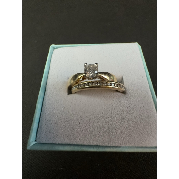 14k Gold Diamond Ring Set