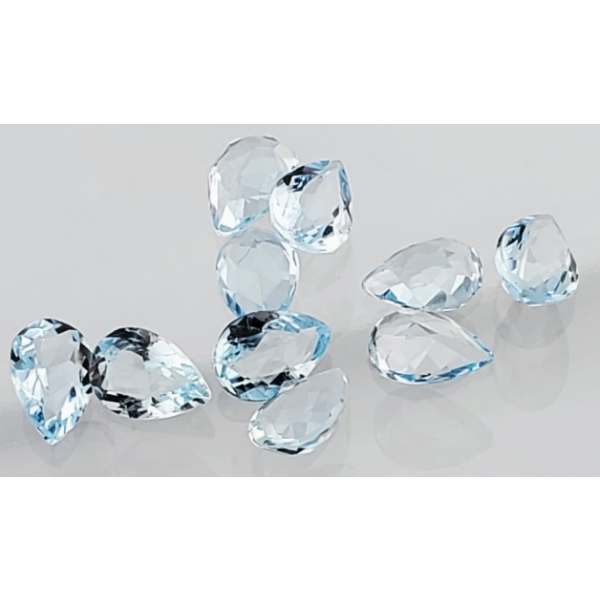Aquamarine Parcel (6.4 ct total, 7×5 mm)