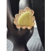 Image 6 : Stamped .925 Green Amber Bracelet and Earrings with Yellow Jasper Ring