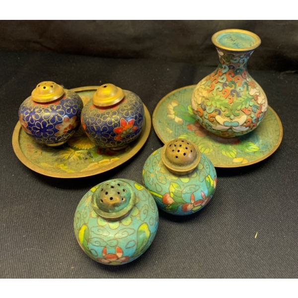 Antique 19th Century Decorative Smalls - Mini Vase Saucer & More 3T