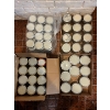 Image 1 : Canning jars cleaned and with New lids. 2 flats of new 1/2cup 12x 1 cup 9x widemouth 1 cup & 12X2cup