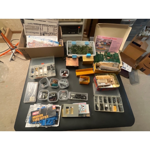 Miscellaneous Model Railroad Companents and Supplies. Powerpack, Buildings Turf and more.