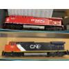 Image 3 : Trans Athearn Model Trains of CN 2521 & CP Rail System 9515 