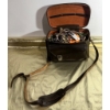Image 1 : Brown Leather Satchel-Style Bag Containing Assorted Costume Jewelry