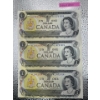 Image 1 : 3x 1973 Canadian $1 Dollar Bill 4721591/4721592/4721593