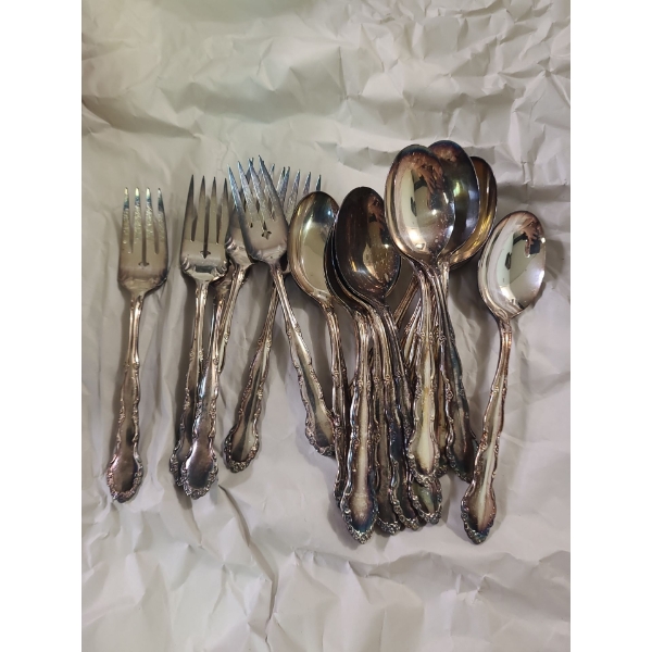 1881 Stainless Steel utensils (14 spoons, 6 forks) 