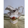 Image 2 : Vintage-Style Ceramic Pitcher and Bowl Set with Floral Decoration