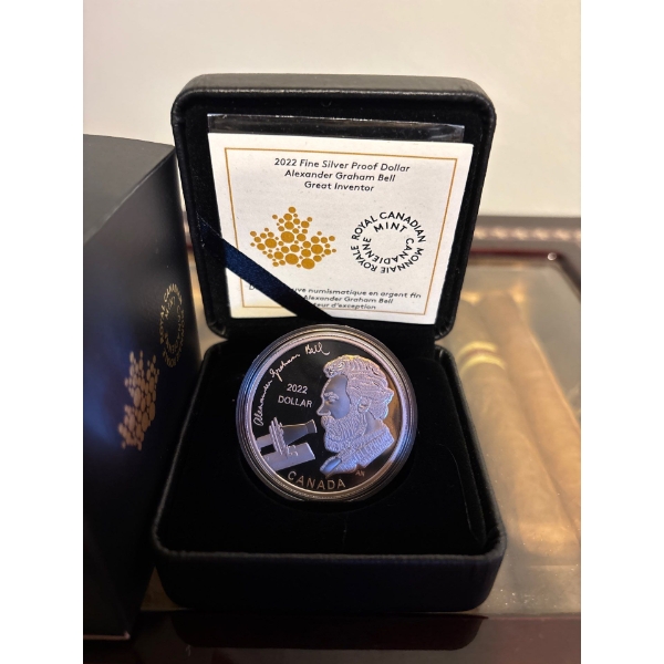 2022 $1 Alexander Graham Bell: Great Inventor - Pure Silver Dollar