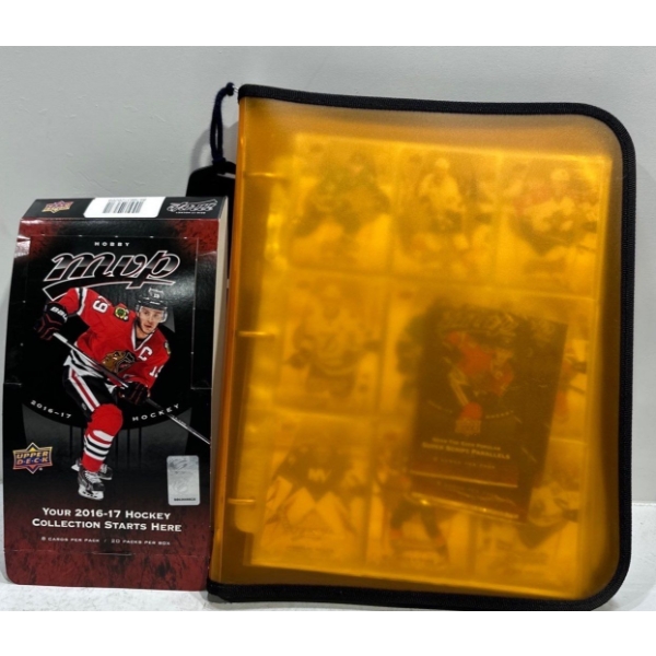 Binder of Upper Deck MVP 2016/17  Collector Hockey Cards