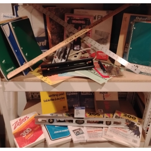 New School & Office Supplies - Notebooks Looseleaf Meter Stick & More